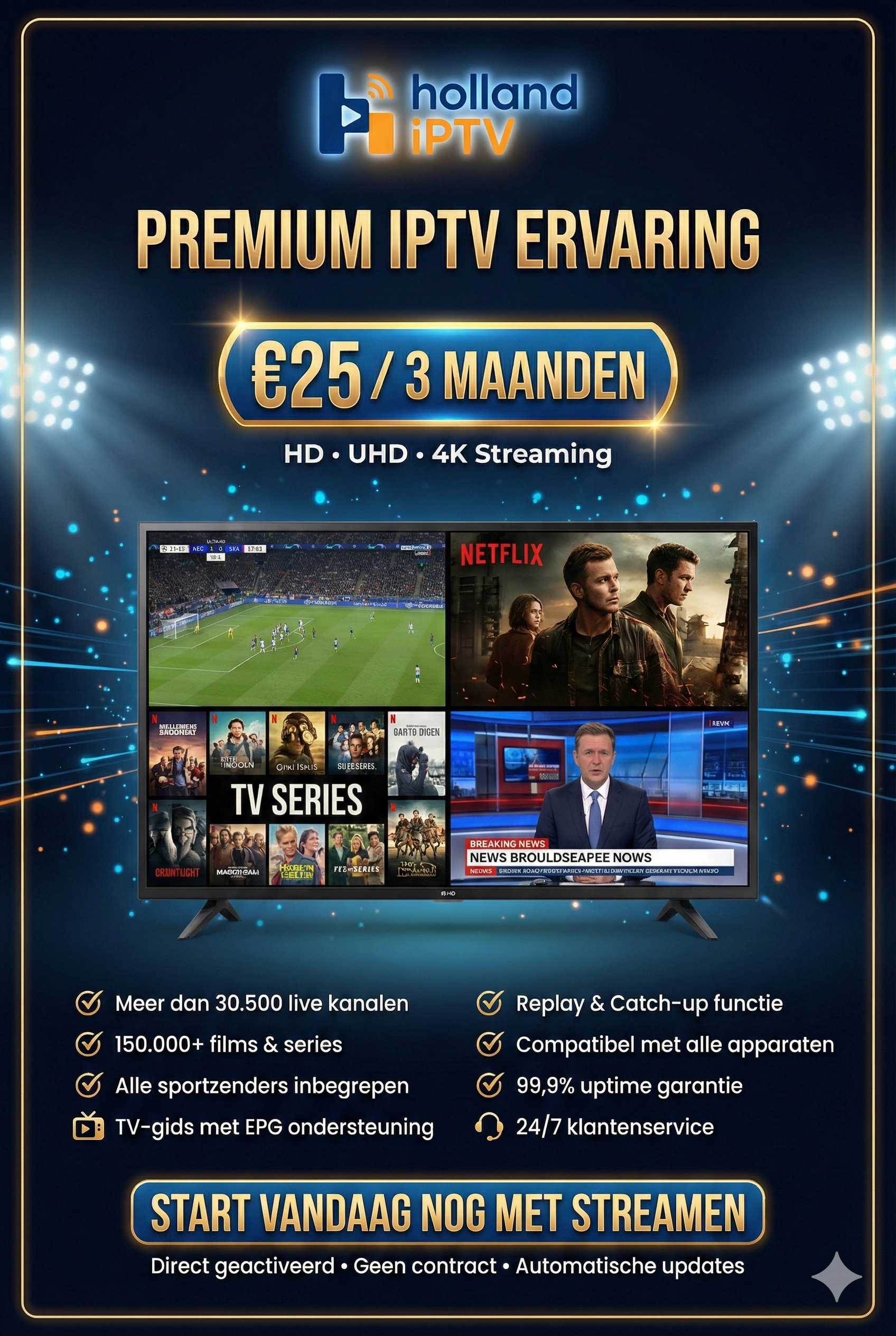 Premium IPTV 3 Maanden