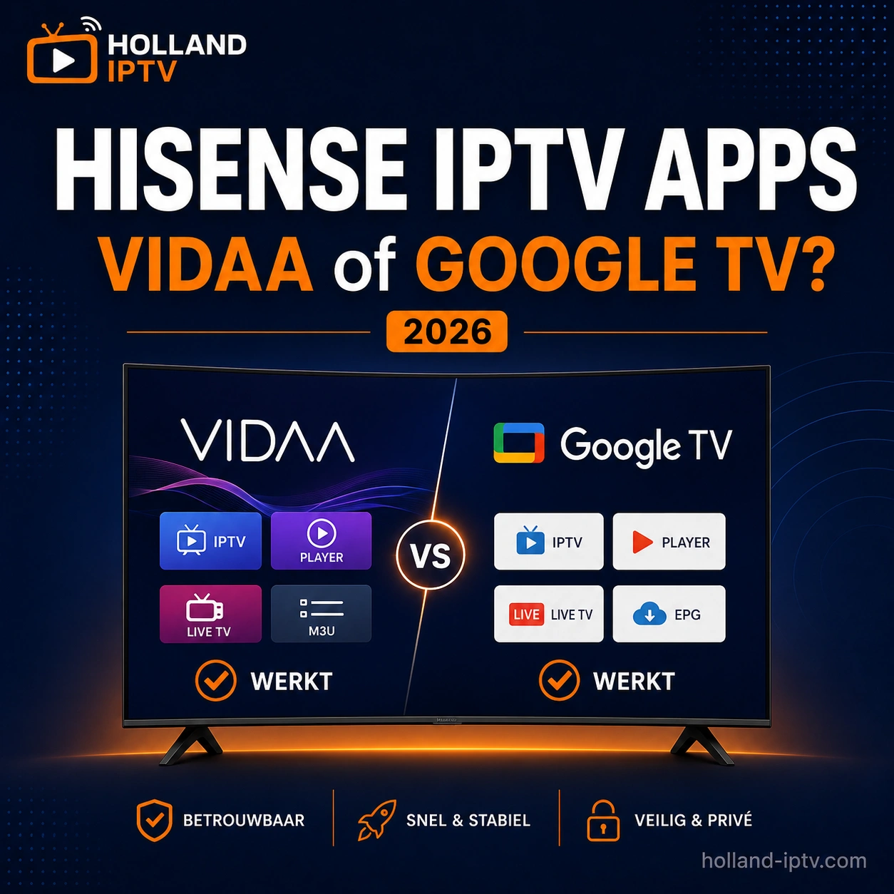 Hisense IPTV apps: welke werken op VIDAA en Google TV?